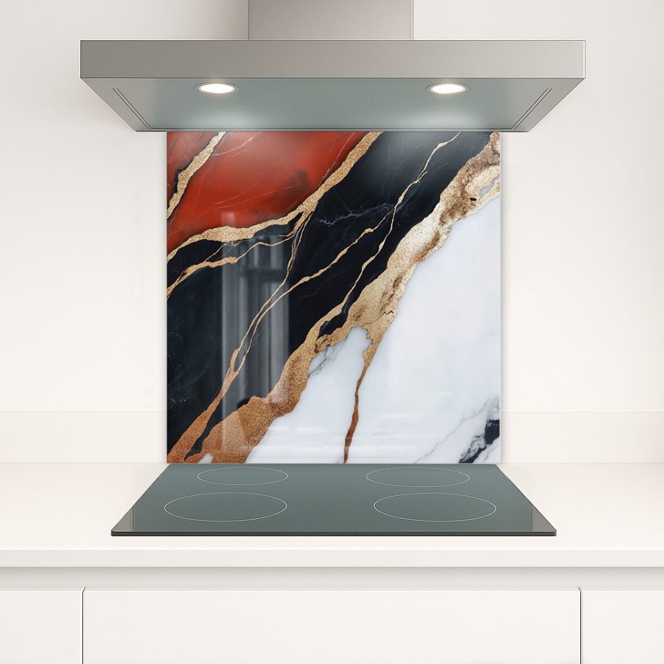 Стъклено гръбче за кухня - Marble 23