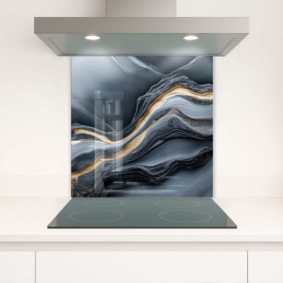 Стъклено гръбче за кухня - Marble 4