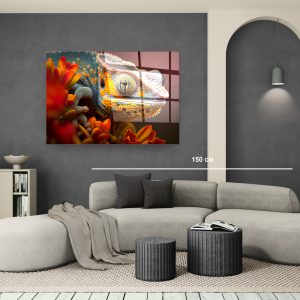 Стъклена картина Chamaleon за хол, спалня или коридор от J Point Home