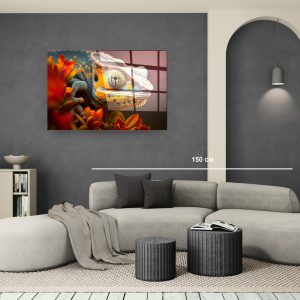 Стъклена картина Chamaleon за хол, спалня или коридор от J Point Home