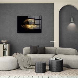 Стъклена картина Gold Mistic за хол, спалня или коридор от J Point Home