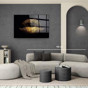 Стъклена картина Gold Mistic за хол, спалня или коридор от J Point Home