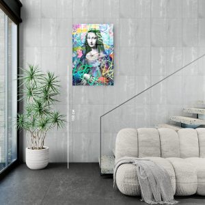 Стъклена картина Mona Lisa за хол, спалня или коридор от J Point Home