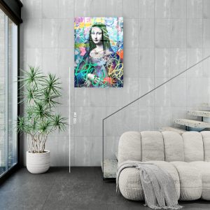 Стъклена картина Mona Lisa за хол, спалня или коридор от J Point Home