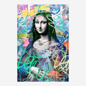 Стъклена картина Mona Lisa за хол, спалня или коридор от J Point Home