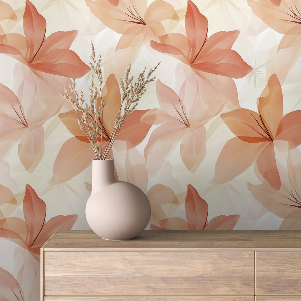 Тапети за стена в хол или спалня от J Point Home с дизайн - Floral 52