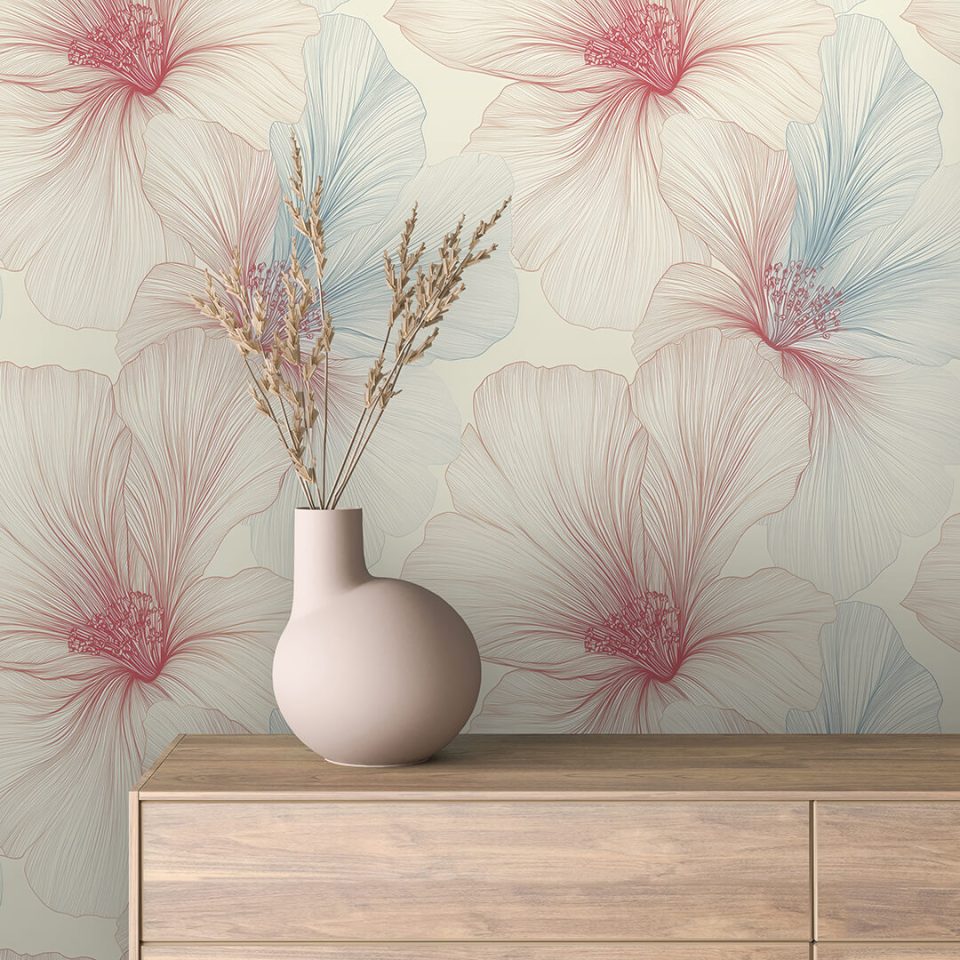 Тапети за стена в хол или спалня от J Point Home с дизайн - Floral 68